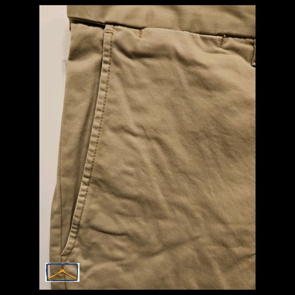 Lands End Khakis - Size 44x29, Hidden Expandable Waist, British Khaki - Picture 4 of 12
